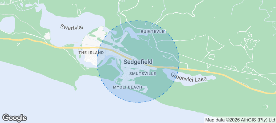 Sedgefield Airbnb map